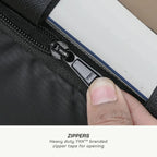 color_common ViaTerra cycling frame bag have YKK zippers