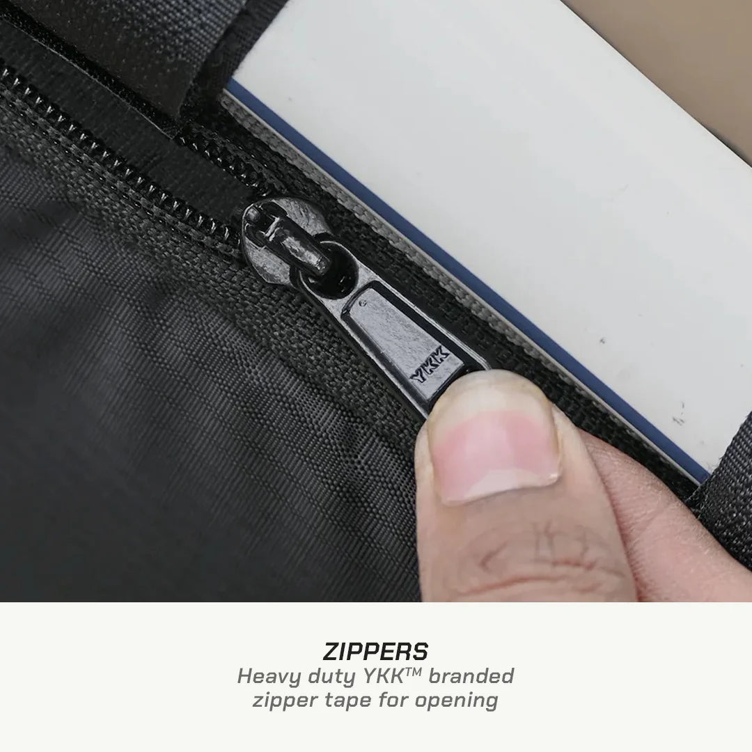 color_common ViaTerra cycling frame bag have YKK zippers