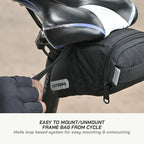 color_common ViaTerra cycling saddle bag is easy to mount and unmount