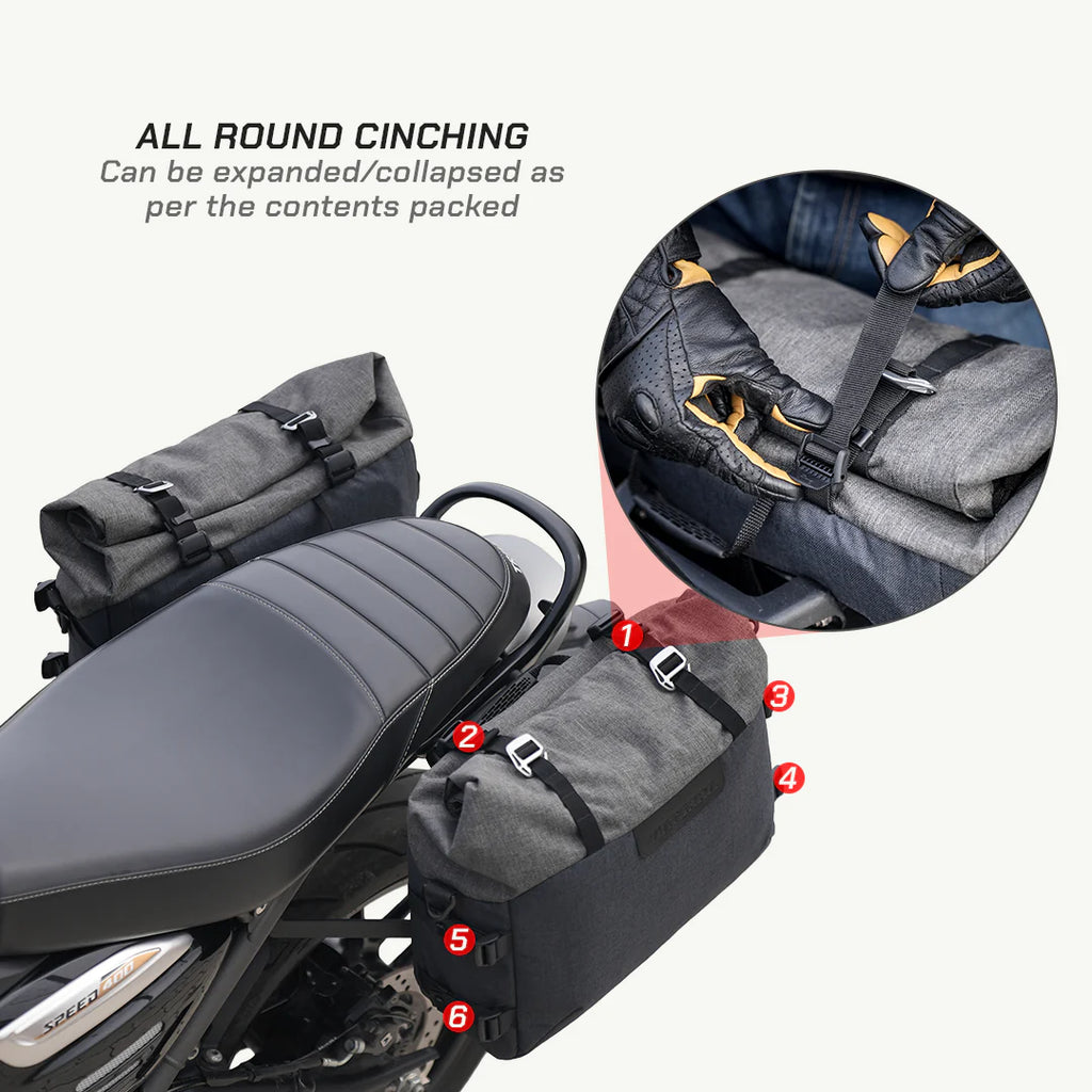 color_common Downtown saddlebags without Saddle racks Weather-Resistant Downtown Saddlebags – Viaterra