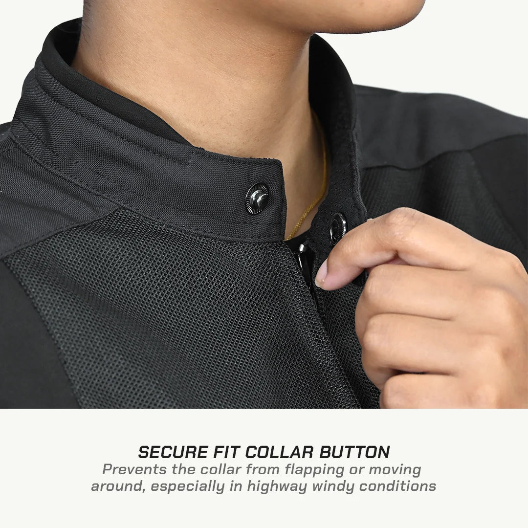 color_common RIDING JACKET - Secure Fit Collar Button
