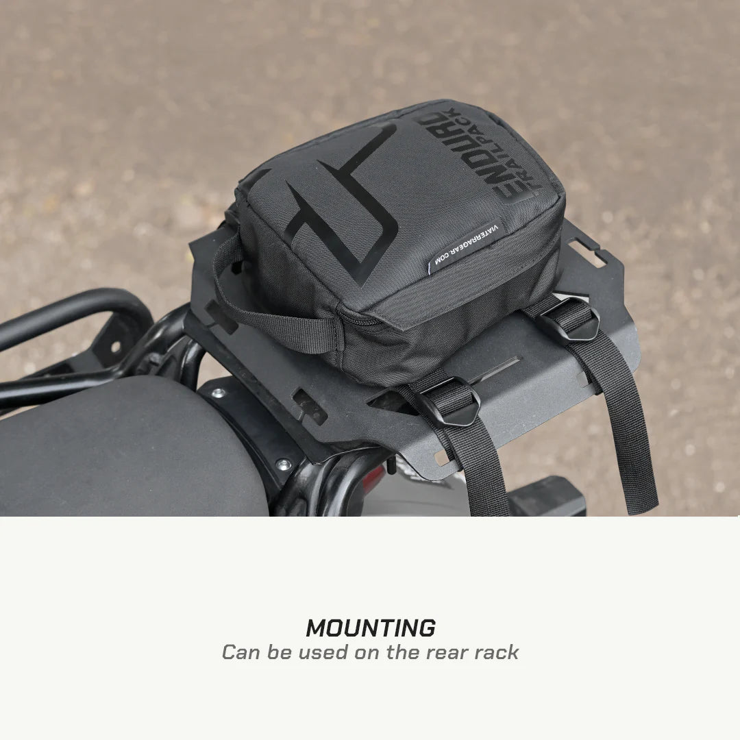 color_common ViaTerra enduro trailpack has mounting on the rear rack