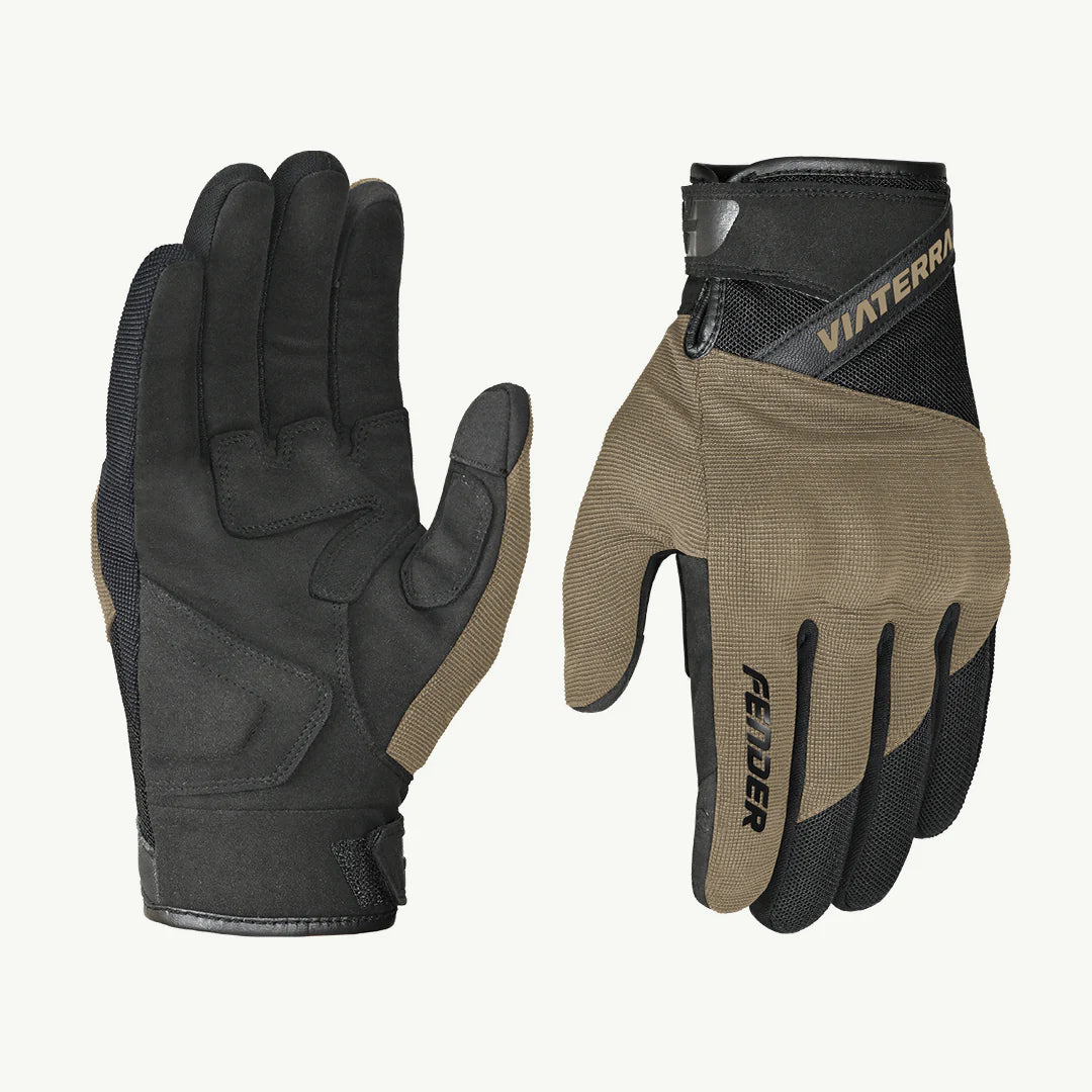 color_common ViaTerra fender – daily use motorcycle gloves for men (sand)