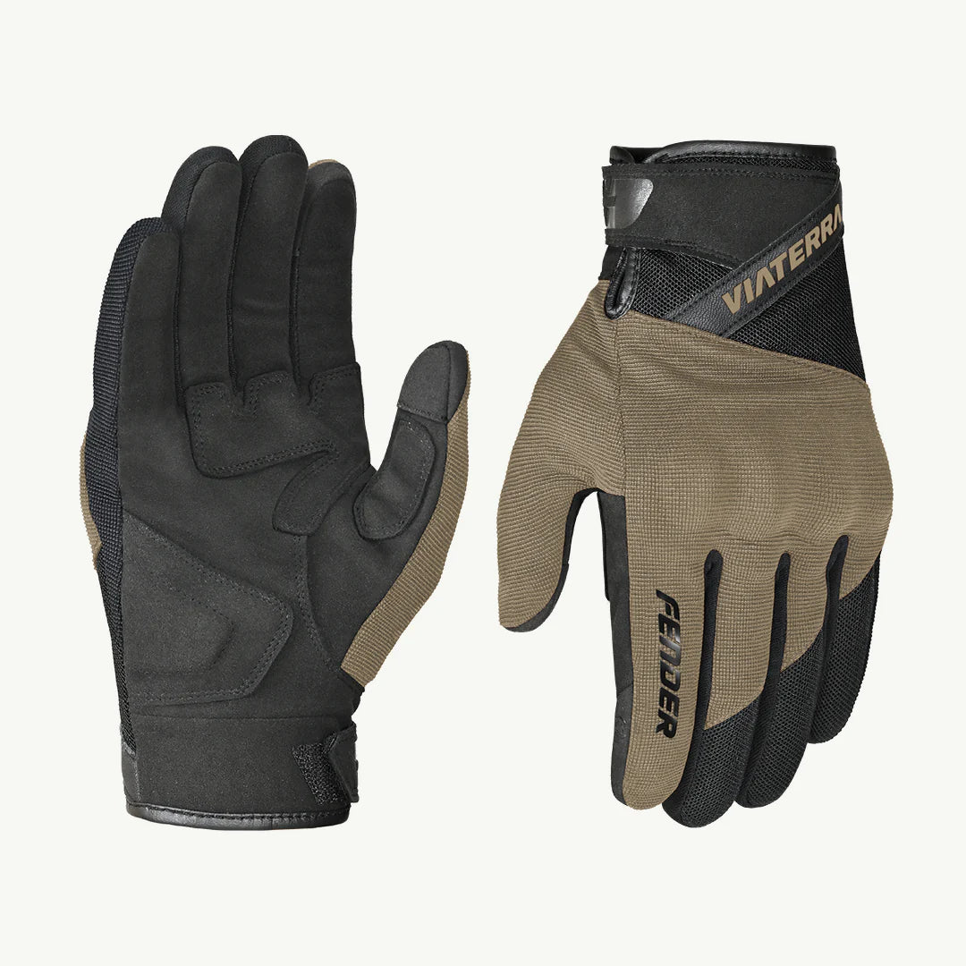 color_Khaki FENDER – DAILY USE MOTORCYCLE GLOVES FOR WOMEN