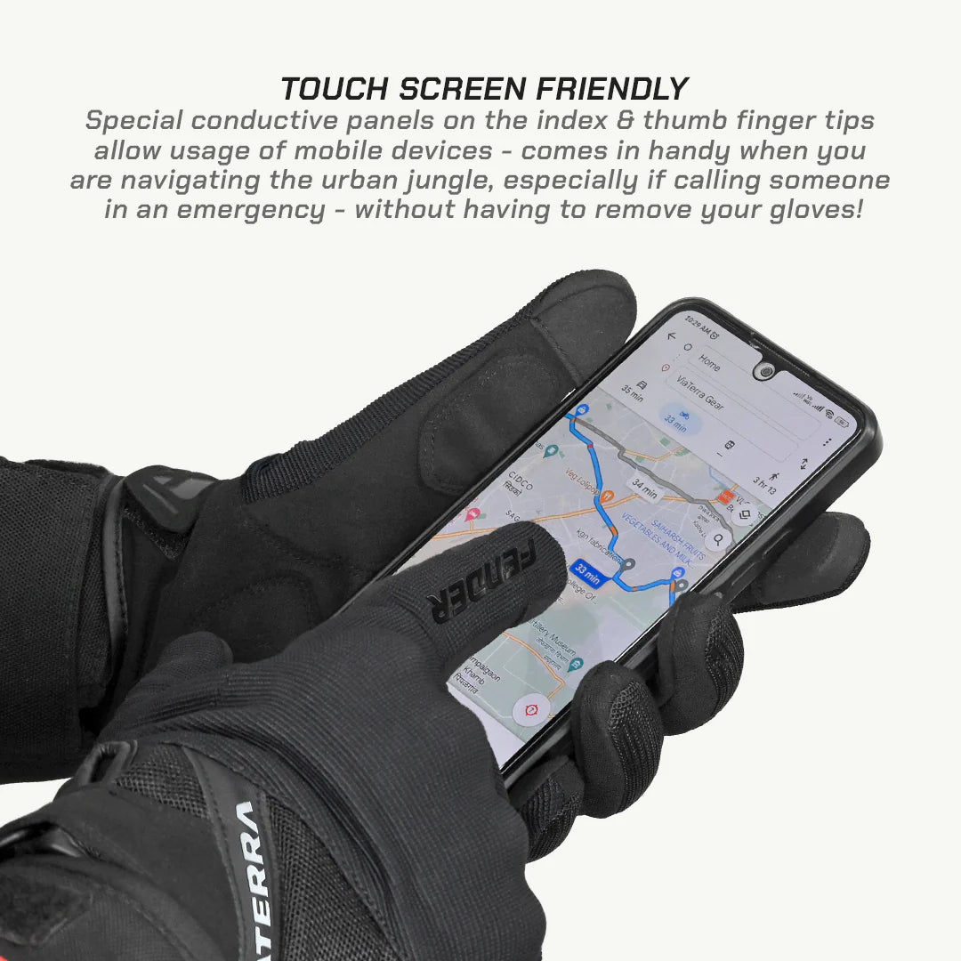 color_common MOTORCYCLE GLOVES FOR WOMEN - Touch Screen Friendly