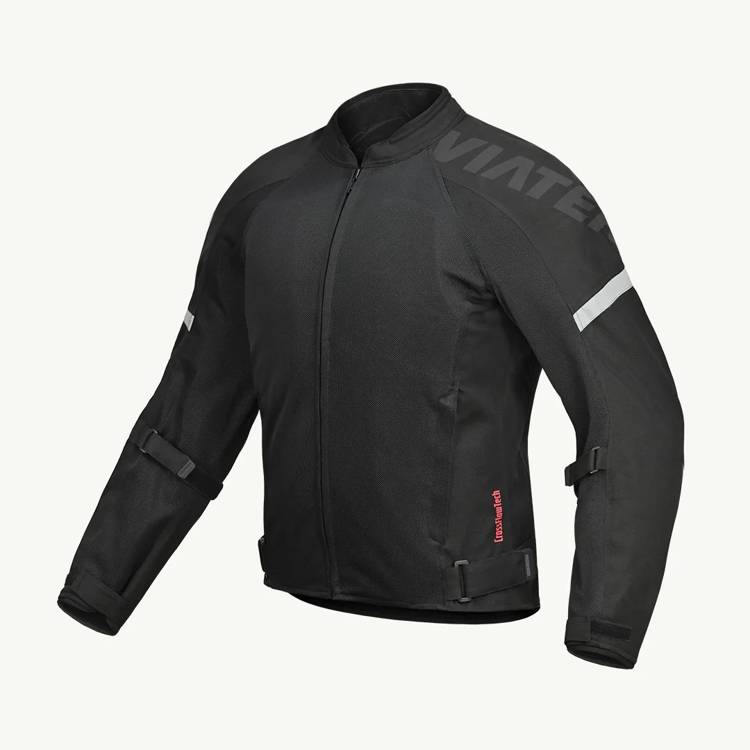color_black ViaTerra fender – urban mesh riding jacket with base layer (side-black)