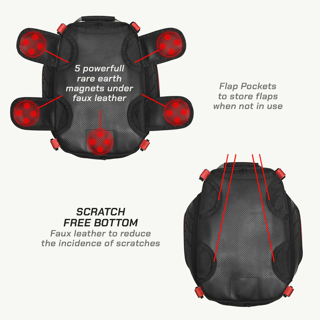 color_common ViaTerra fly magnetic - motorcycle tank bag have scratch free bottom