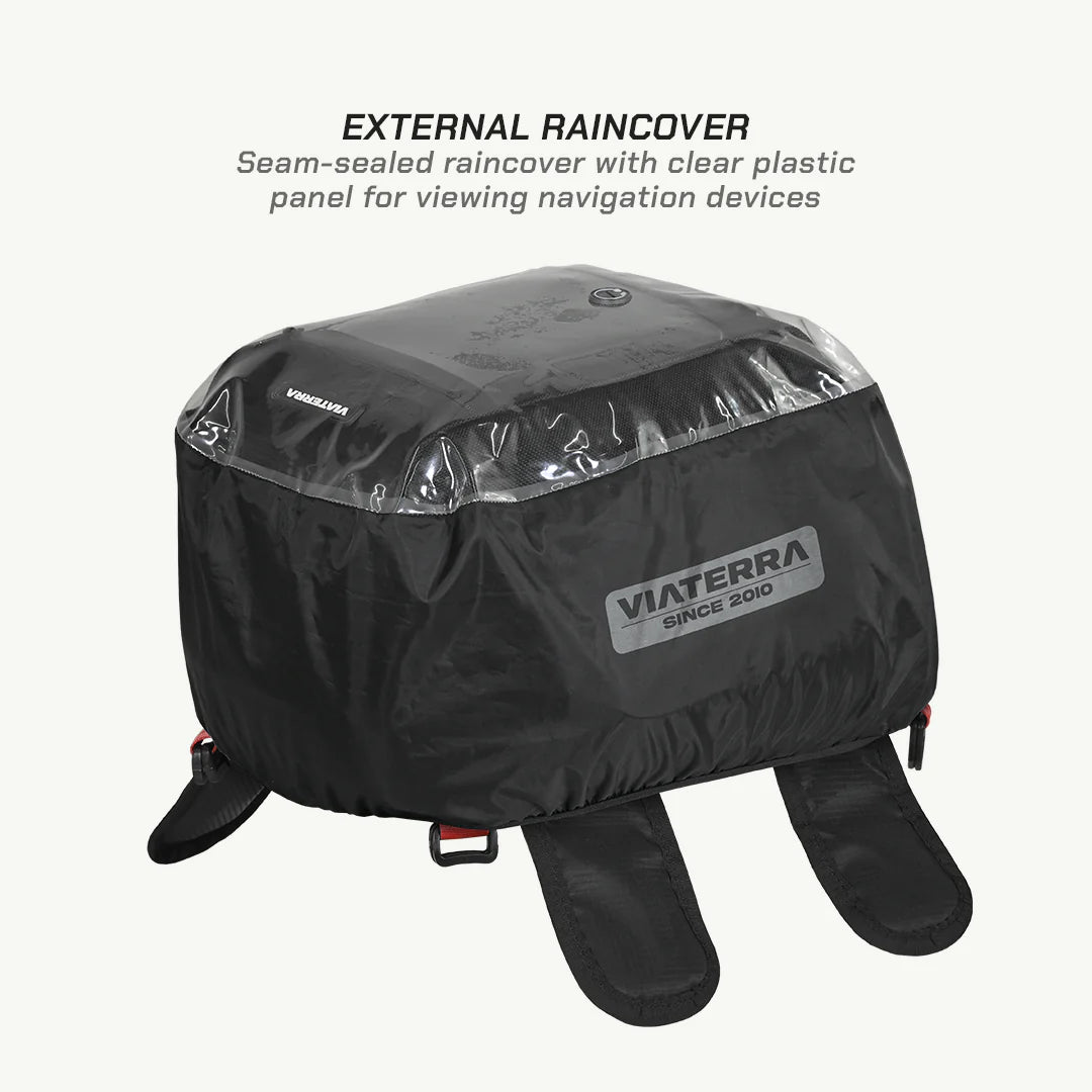 color_common ViaTerra fly magnetic - motorcycle tank bag have external rain cover