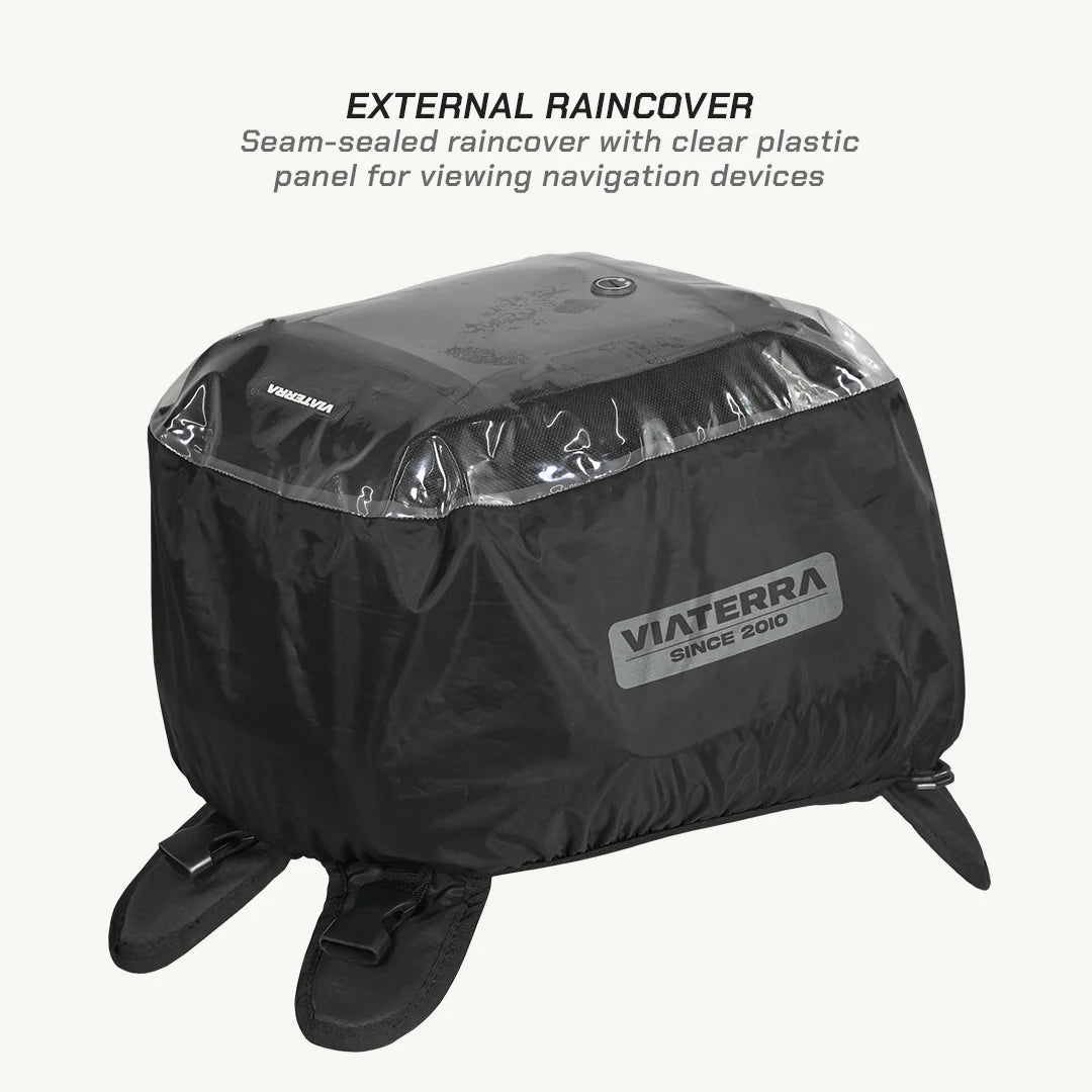 color_common ViaTerra fly universal motorcycle tank bag have external rain cover