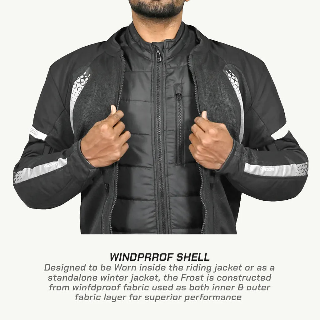 color_common Frost – Motorcycle Warm Jacket - Windproof Shell