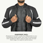 color_common Frost – Motorcycle Warm Jacket - Windproof Shell