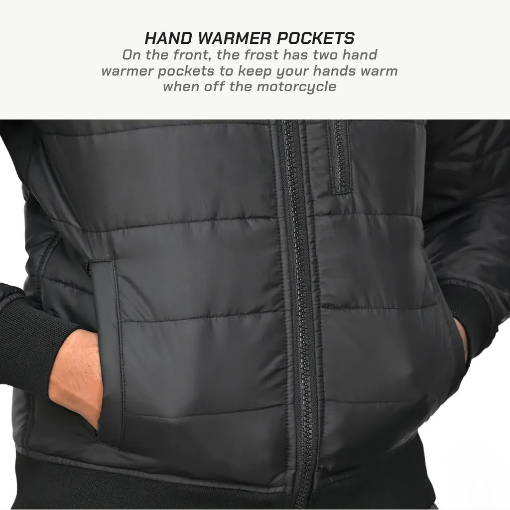 color_common Frost – Motorcycle Warm Jacket - Hand Warmer Pockets