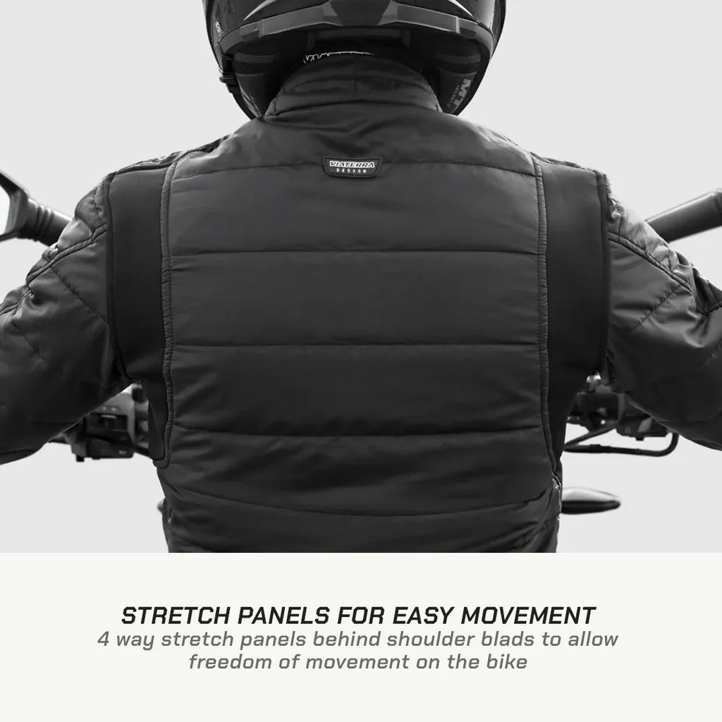 color_common Frost – Motorcycle Warm Jacket - Stretch Panels For Easy Movement