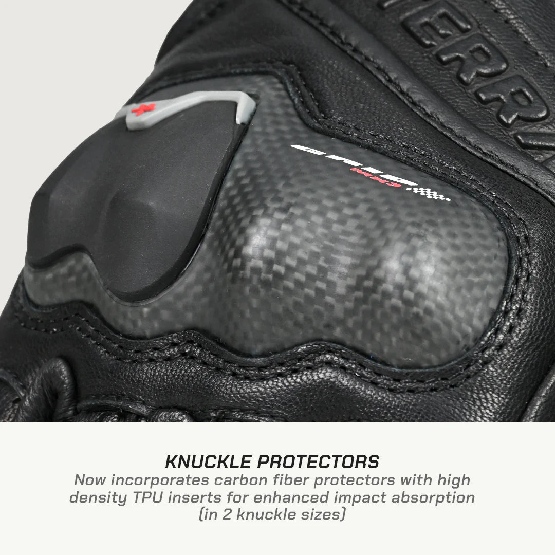 color_common GRID MK3-Full Gauntlet Gloves have knuckle protectors