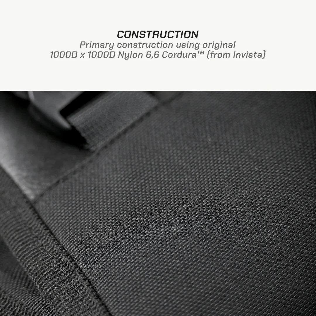 color_common ViaTerra rtw series - hammerhead 45 universal motorcycle tailbag has primary construction