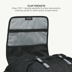 color_common ViaTerra rtw series - hammerhead 75 universal motorcycle tailbag has flap pockets