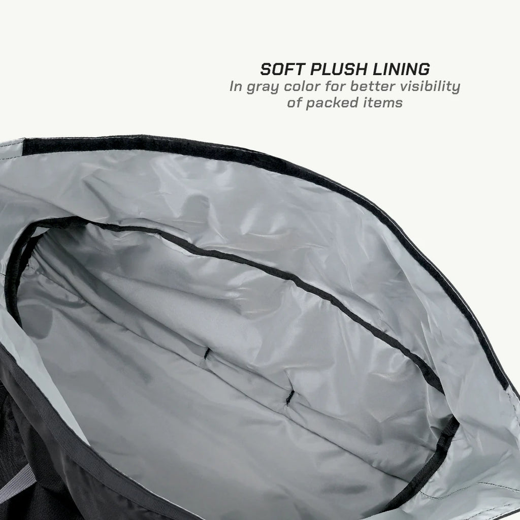 color_common ViaTerra rtw series - hammerhead 75 universal motorcycle tailbag has soft plush lining