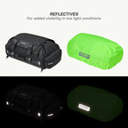 color_common ViaTerra rtw series - hammerhead 75 universal motorcycle tailbag has reflective straps
