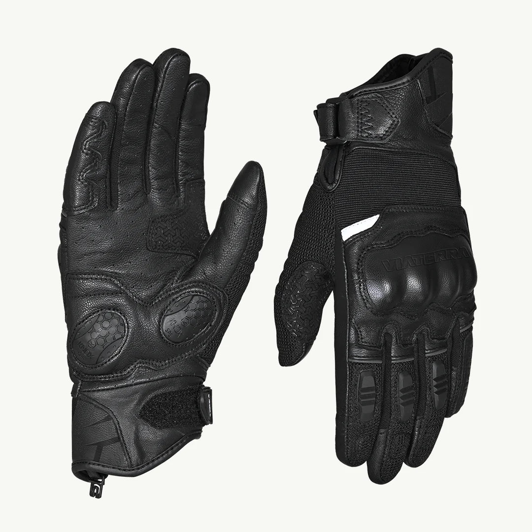color_common ViaTerra holeshot – short motorcycle riding gloves for men