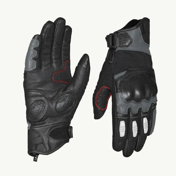 color_common ViaTerra holeshot – short motorcycle riding gloves for men (front)