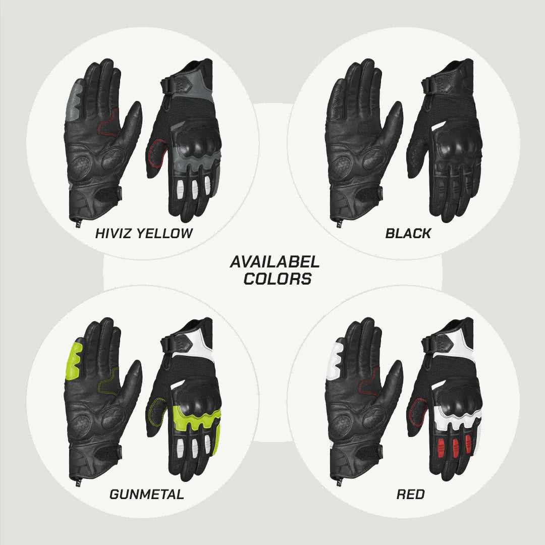 color_common ViaTerra holeshot – short motorcycle riding gloves for men have multiple color options