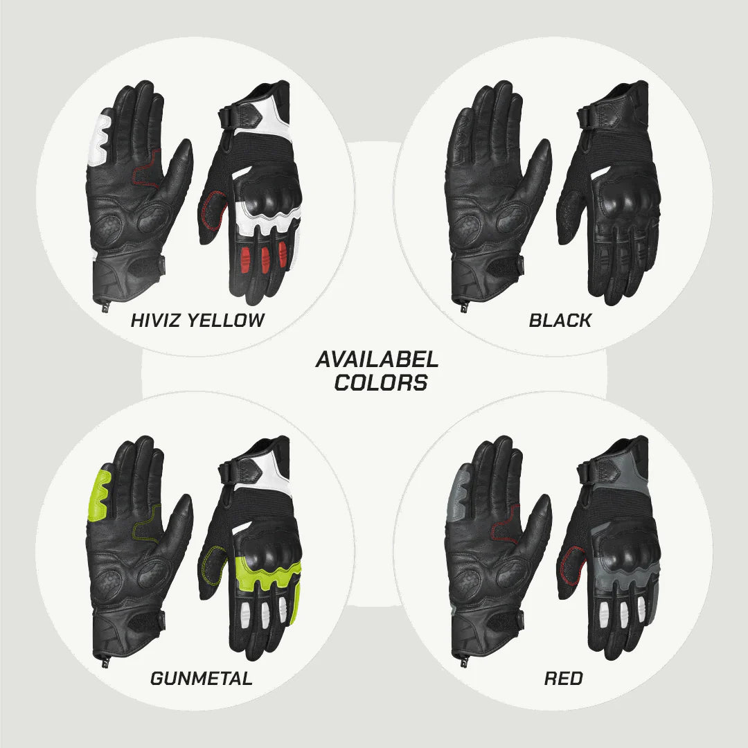 color_common ViaTerra holeshot – short motorcycle riding gloves for men have multiple color options