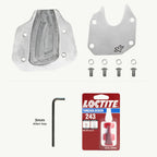 color_common Silver Sidestand Shoe Designed For The Honda CB 350