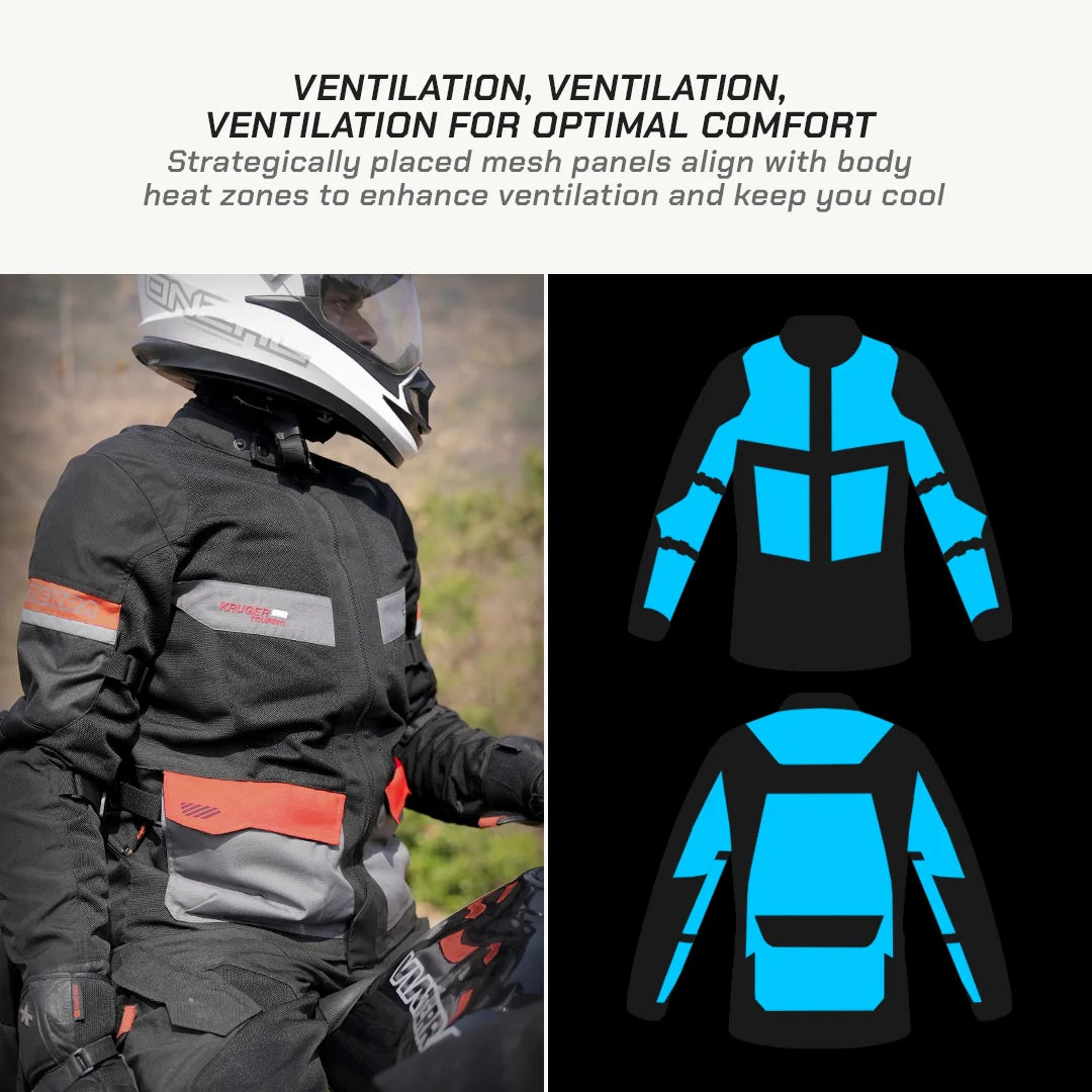 color_common Kruger Air Touring Jacket - Ventilation For Optimal Comfort