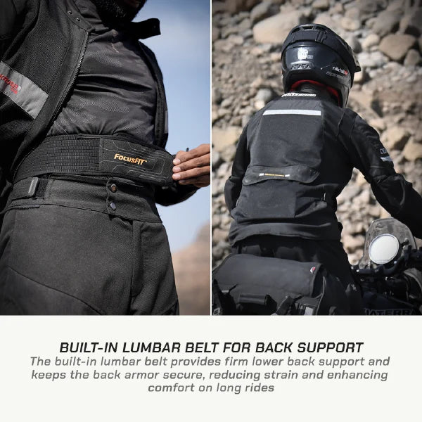 color_common Kruger Air Touring Jacket - Built-In Lumbar Belt For Back Support