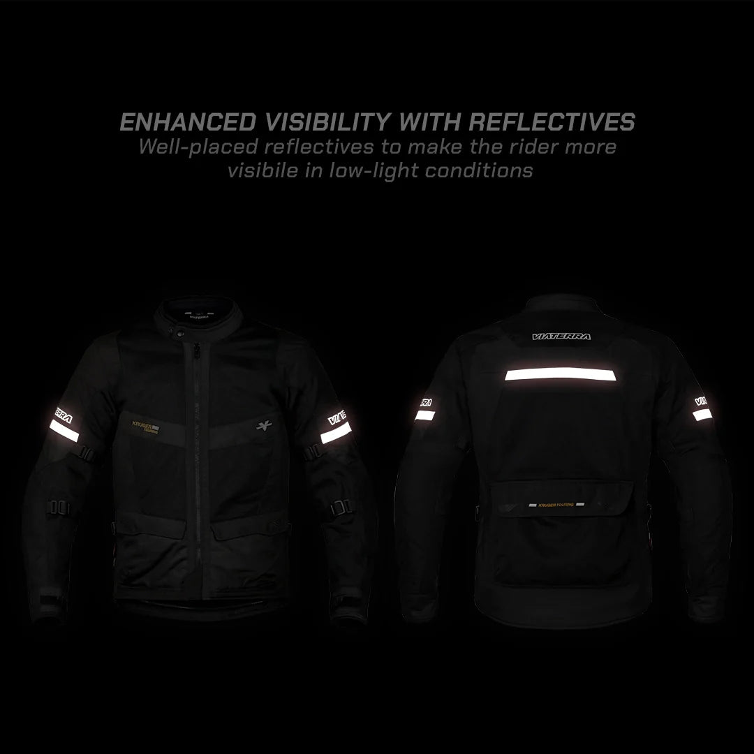 color_common Kruger Air Touring Jacket - Enhanced Visibility With Reflectives