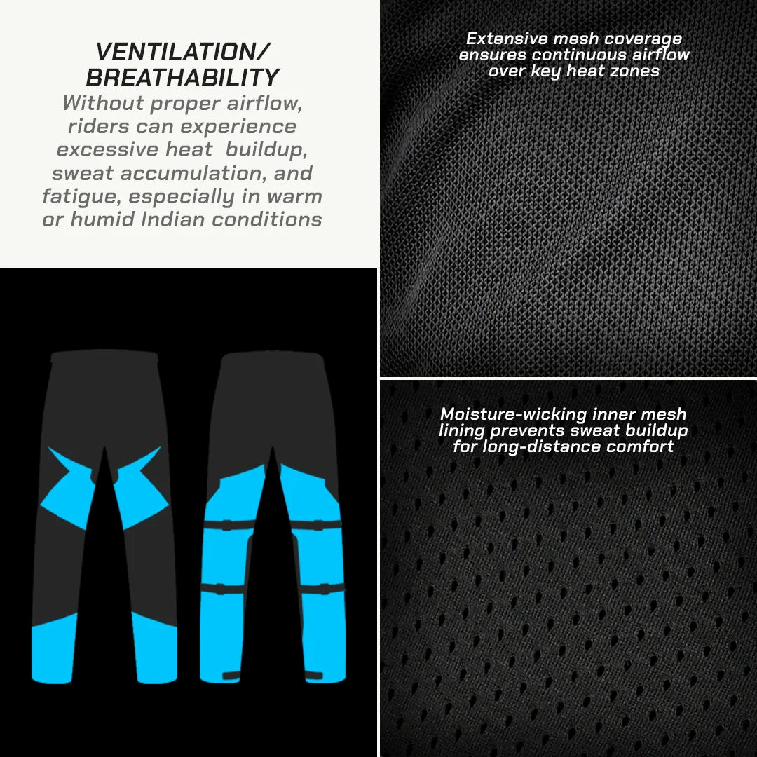 color_common Touring Pants - Ventilation/Breathability