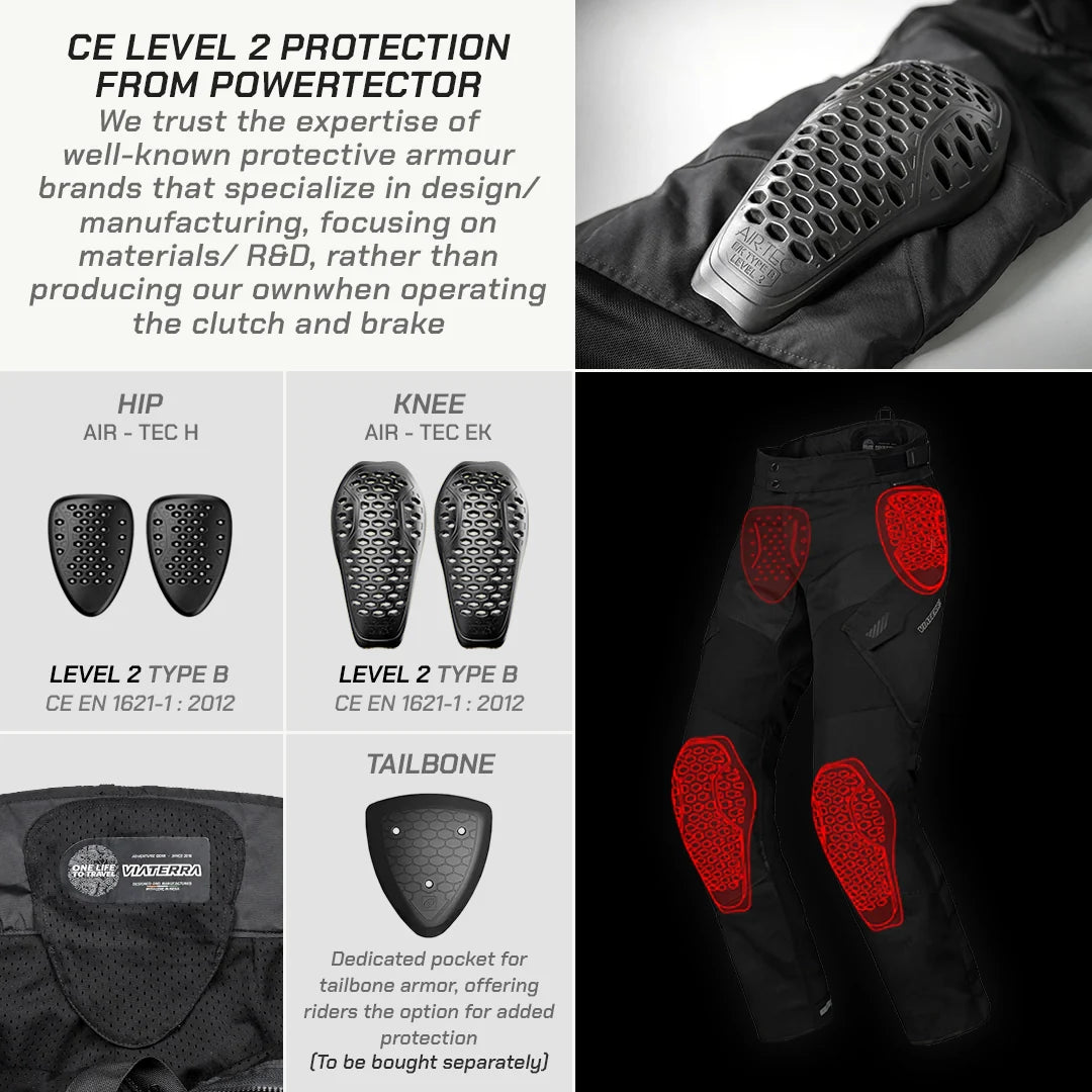 color_common Touring Pants - CE Level 2 Protection From Powertector