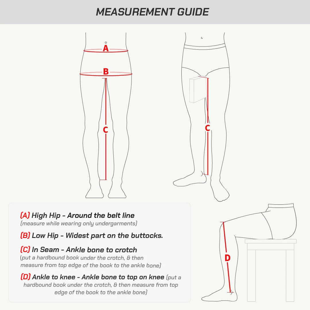 color_common Touring Pants - Measurement Guide