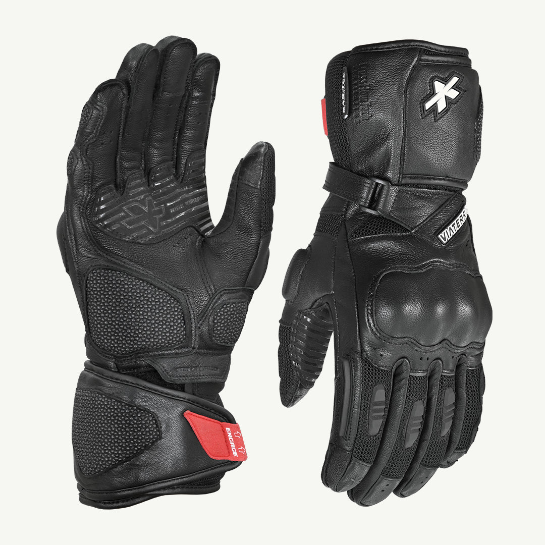 color_common ViaTerra kruger – motorcycle touring riding gloves (front-back)