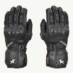 color_Midnight-Black ViaTerra kruger – motorcycle touring riding gloves (black)