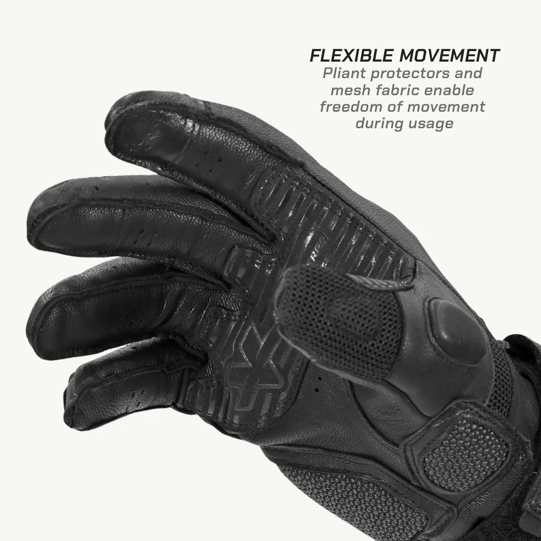 color_common ViaTerra kruger – motorcycle touring riding gloves have flexible movement