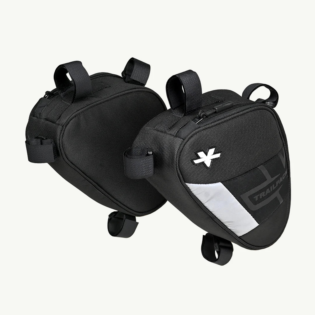 color_black Two Black Bike Saddle Bags