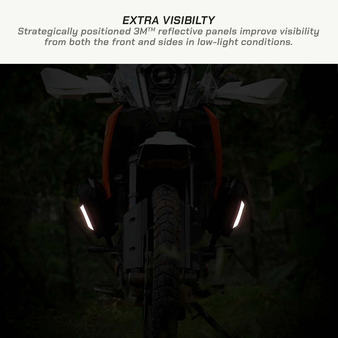 color_common Motorcycle With Reflective Panels