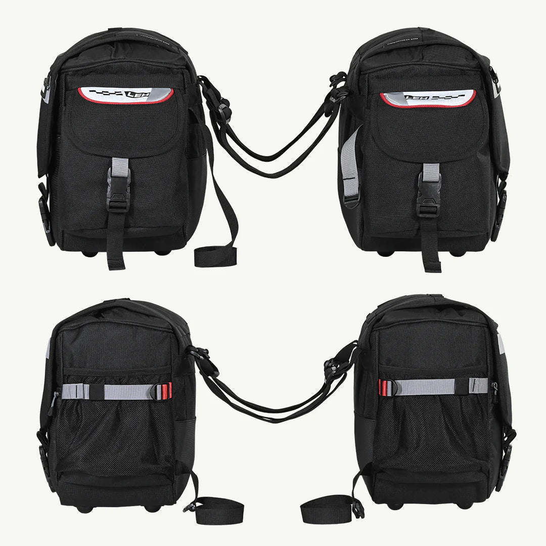 color_common ViaTerra LEH saddlebags adjustable and dual locking