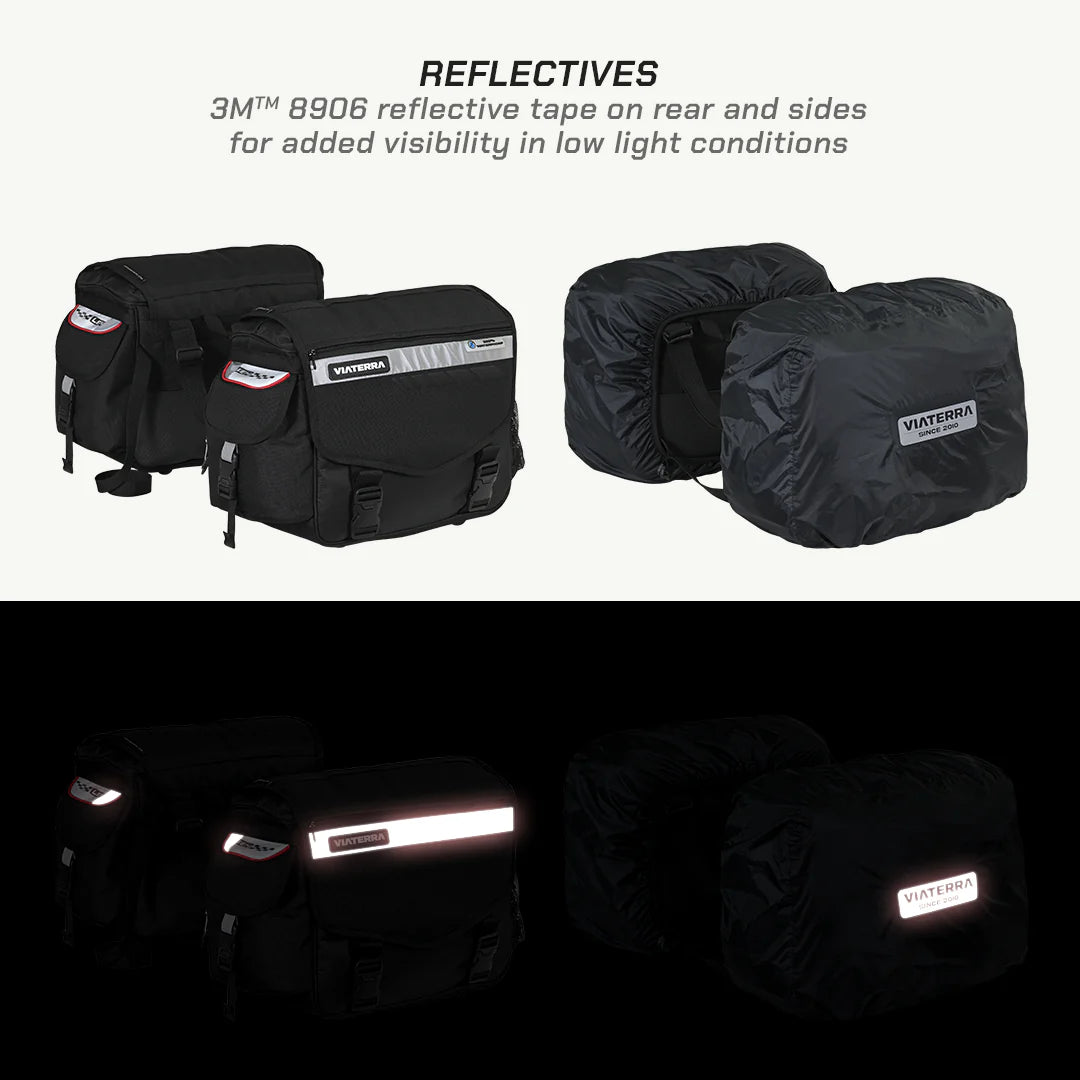 color_common ViaTerra LEH saddlebags 3M 8906 reflective tape