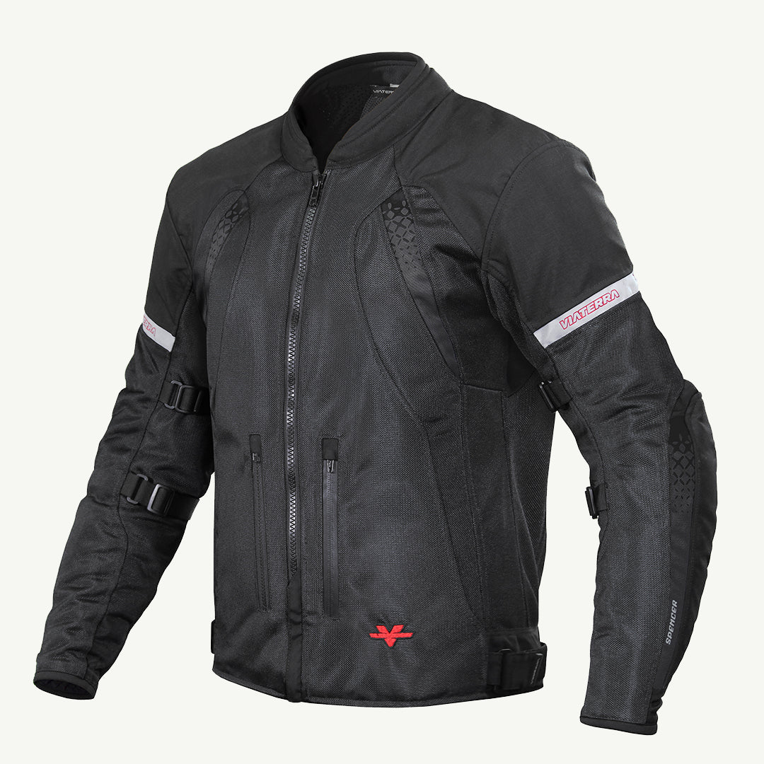 color_common MADE TO ORDER - SPENCER – STREET MESH MOTORCYCLE RIDING JACKET