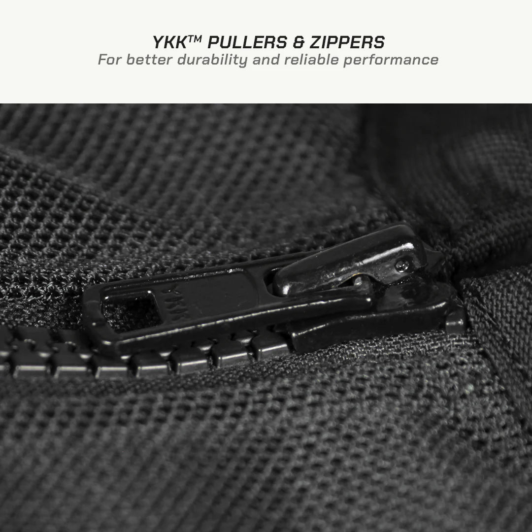 color_common SPENCER – STREET MESH MOTORCYCLE RIDING JACKET - YKK Pullers & Zippers