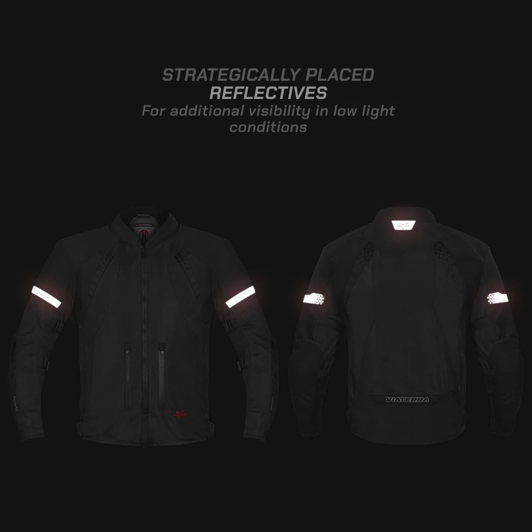 color_common SPENCER – STREET MESH MOTORCYCLE RIDING JACKET - Reflectives