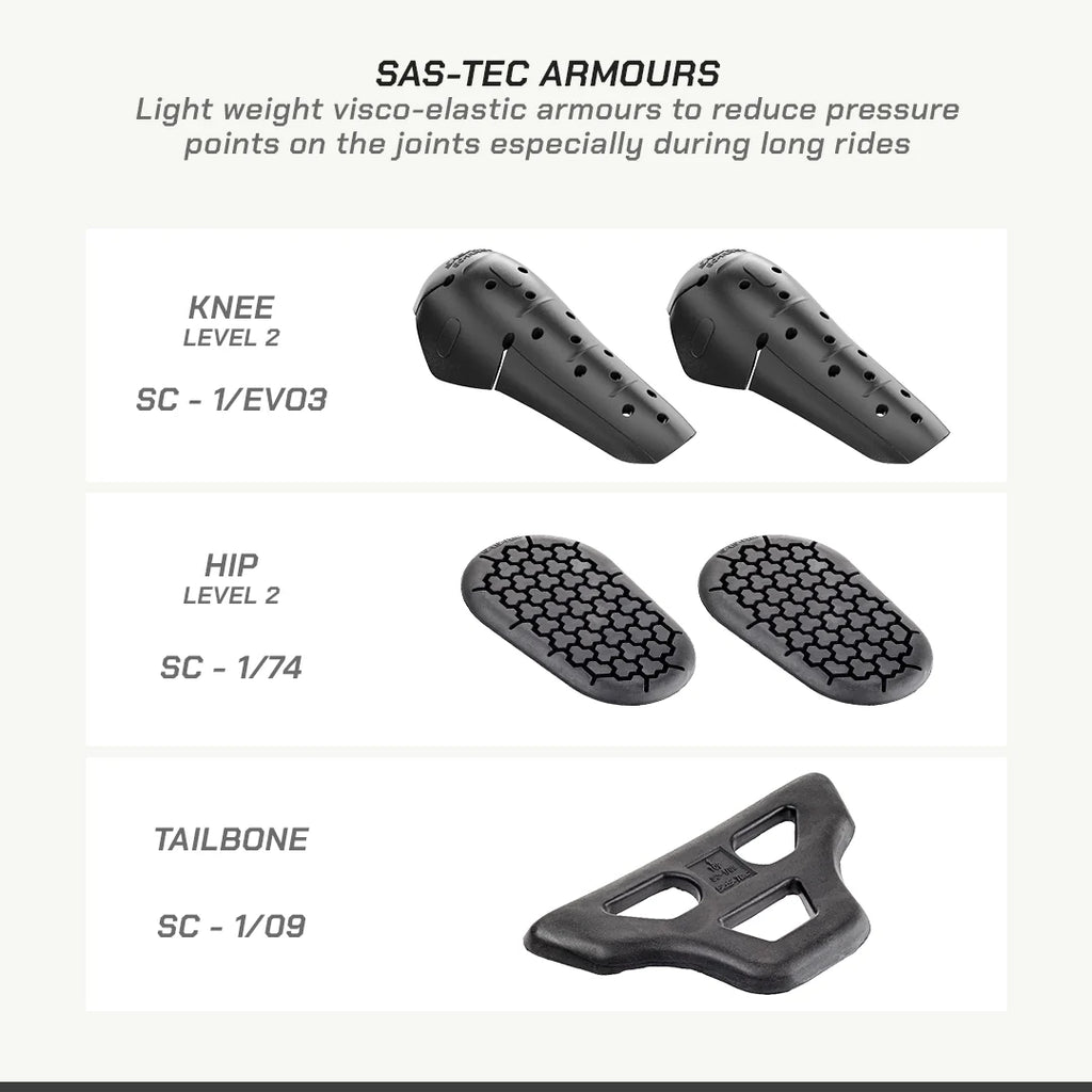 color_common SPENCER – STREET MESH MOTORCYCLE RIDING PANTS - SAS-TEC Armours
