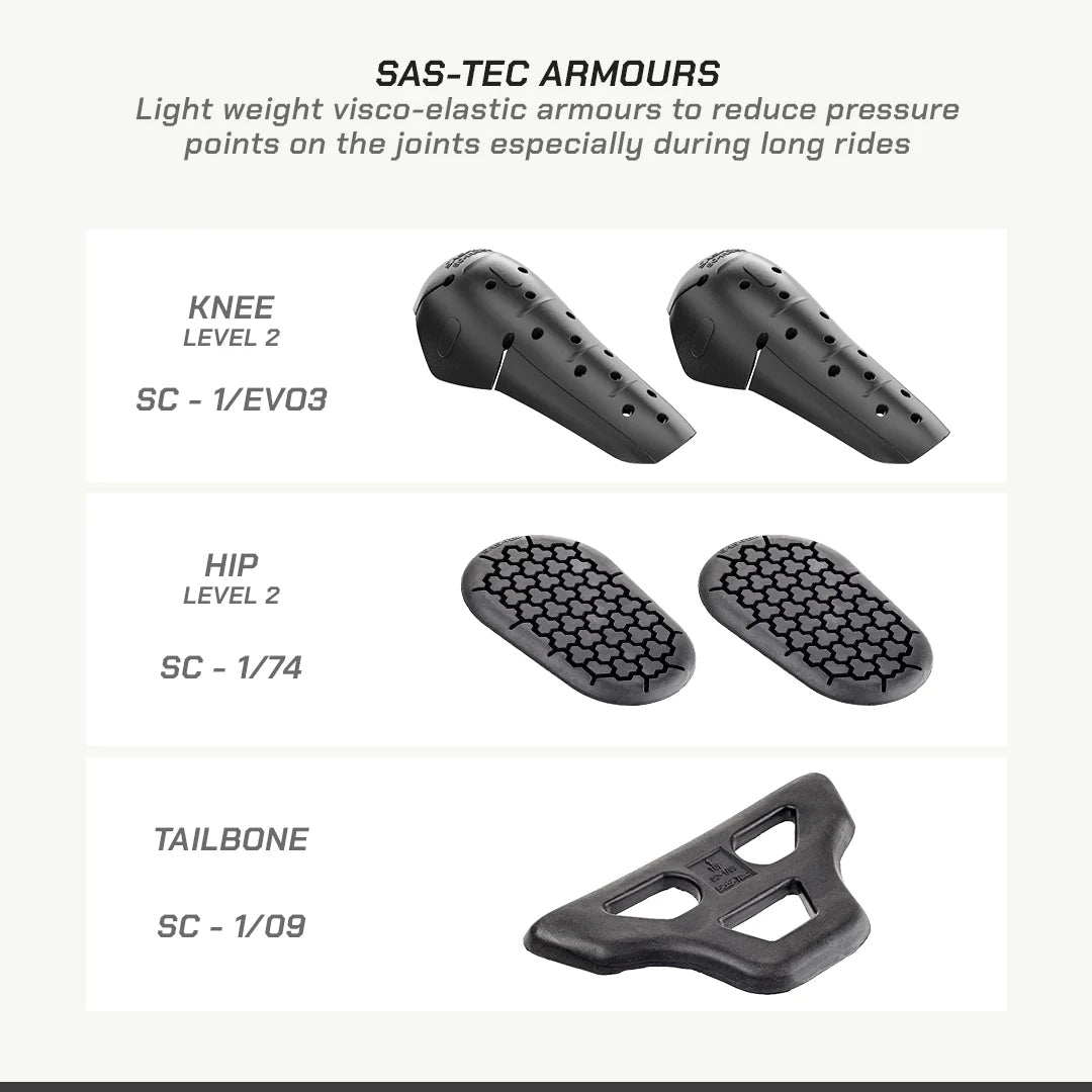 color_common SPENCER – STREET MESH MOTORCYCLE RIDING PANTS - SAS-TEC Armours