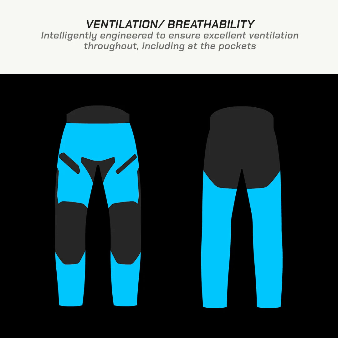 color_common ViaTerra made to order - spencer – street mesh motorcycle riding pants have ventilation