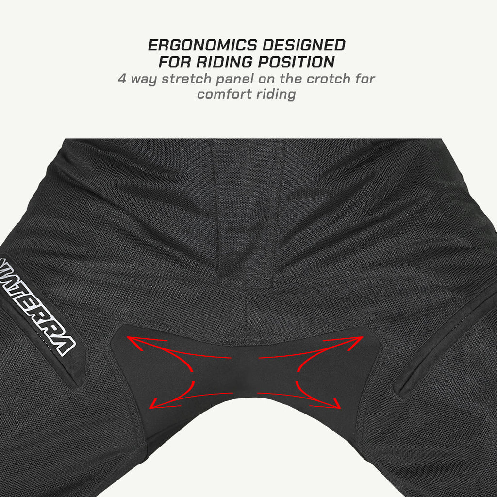 color_common ViaTerra made to order - spencer – street mesh motorcycle riding pants have ergonomic designed for riding position