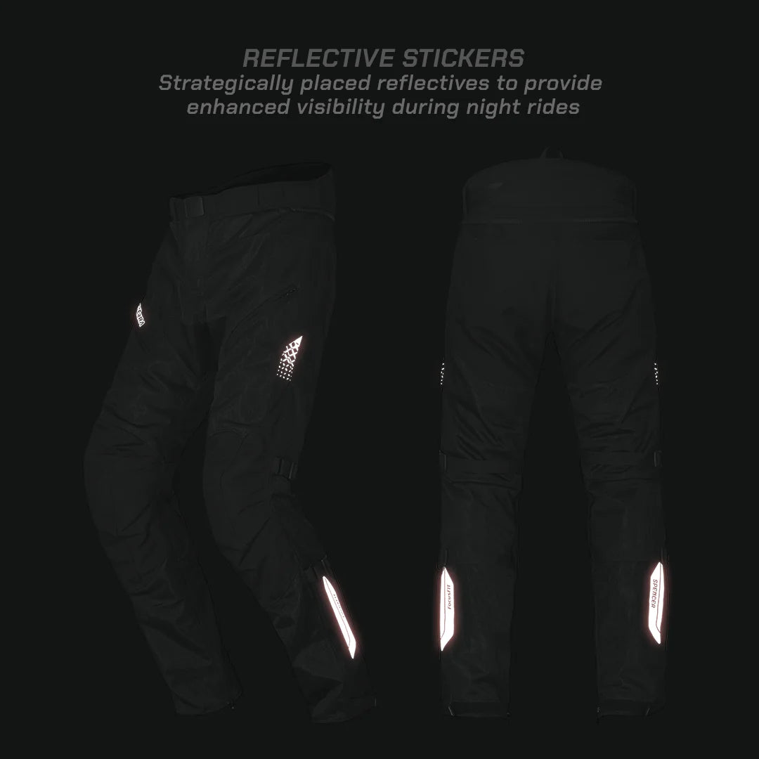 color_common ViaTerra made to order - spencer – street mesh motorcycle riding pants have reflective sticker