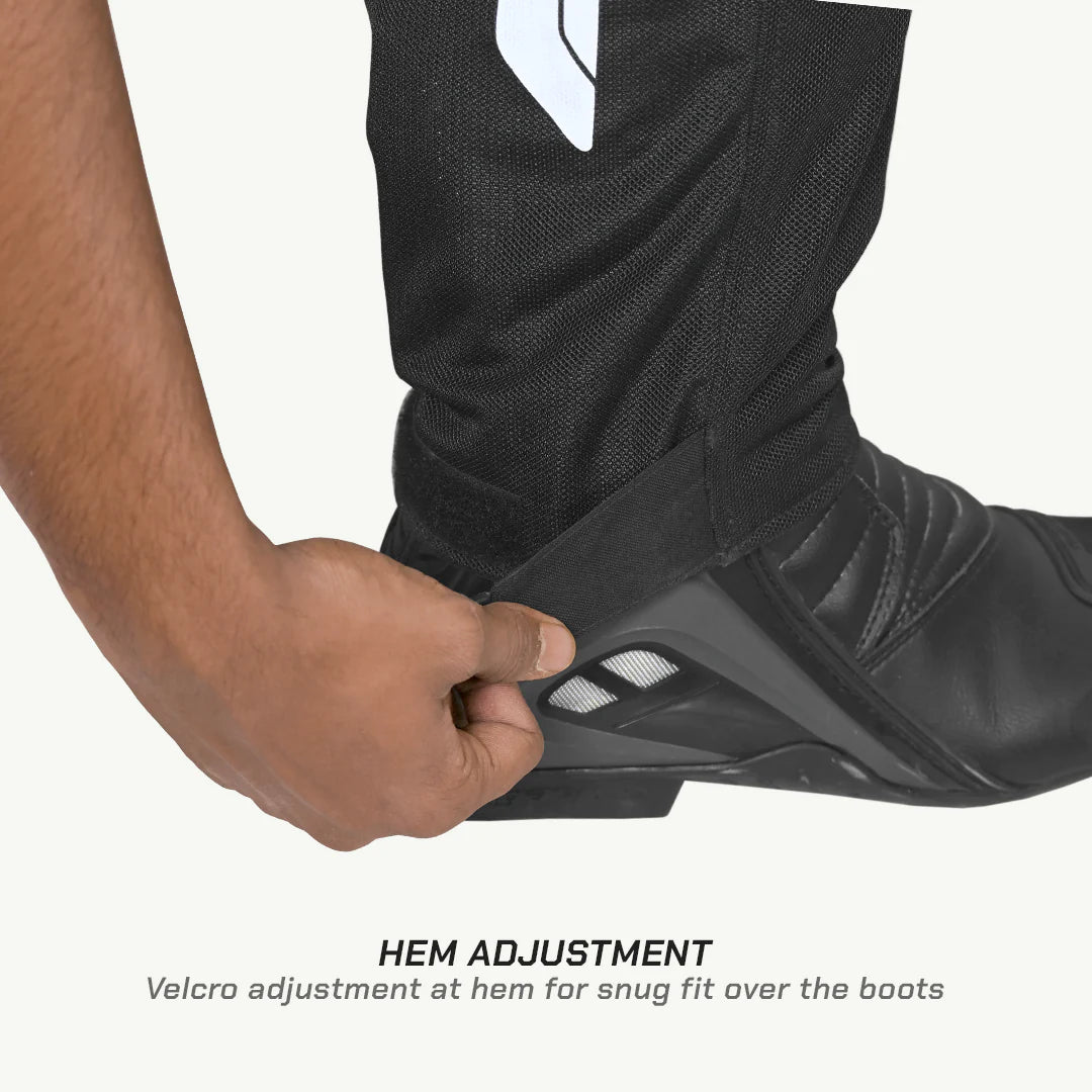 color_common ViaTerra made to order - spencer – street mesh motorcycle riding pants have hem adjustment