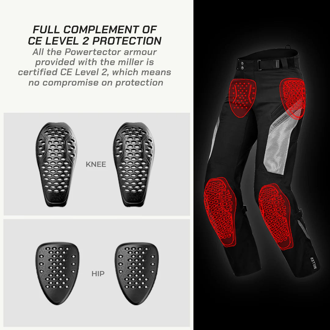 color_common ViaTerra miller – street mesh riding pants with liners have CE-level 2 protection
